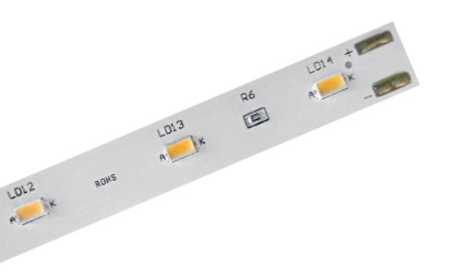 Voltage controlled LED in FR4 assembly 