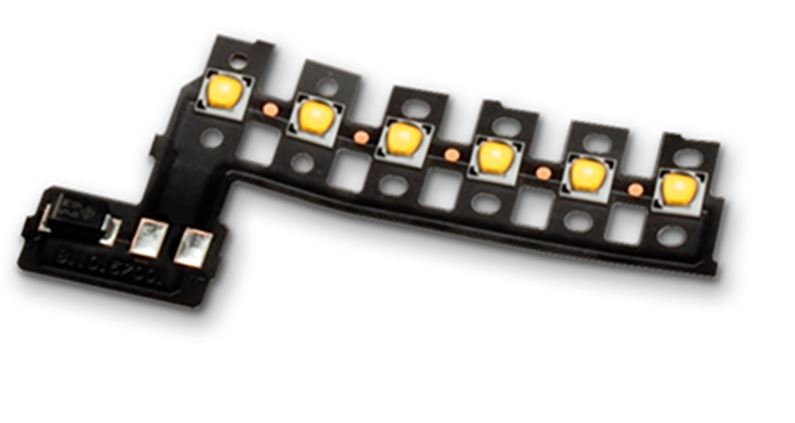 Current controlled LED on Kapton flexible circuit assembly  