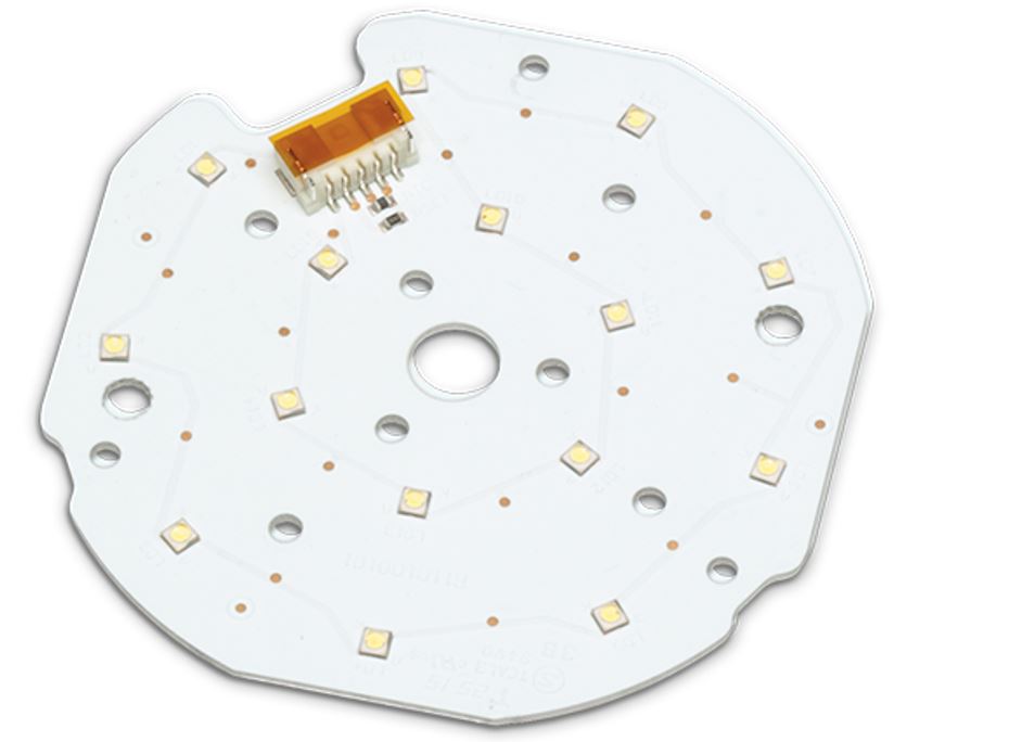 Current controlled LED on Metalcore PCB circuit assembly  